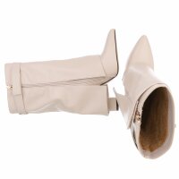 Damen High-Heel Stiefeletten - beige