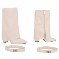 Damen High-Heel Stiefeletten - beige