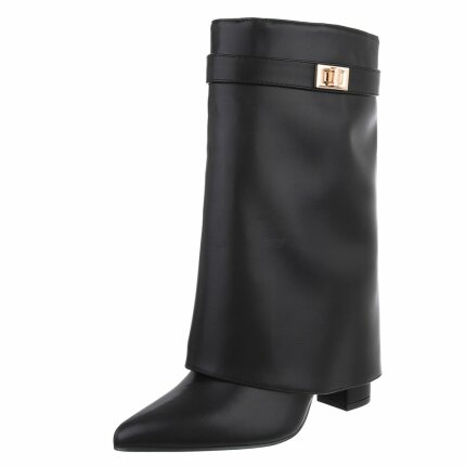 Damen High-Heel Stiefeletten - black