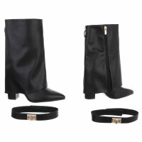 Damen High-Heel Stiefeletten - black