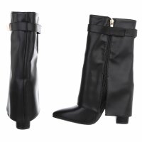Damen High-Heel Stiefeletten - black