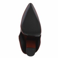 Damen High-Heel Stiefeletten - wine