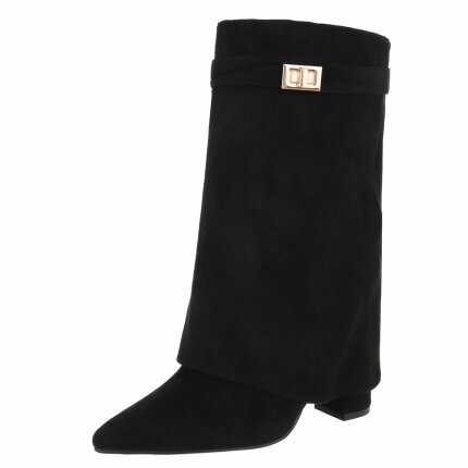 Damen High-Heel Stiefeletten - black