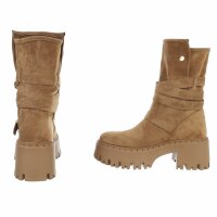 Damen Western- & Bikerboots - khaki