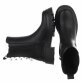 Leder Damen Chelsea Boots - black
