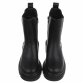 Leder Damen Chelsea Boots - black