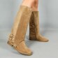 Damen Western- & Bikerboots - khaki