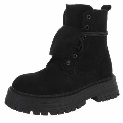Damen Schnürstiefeletten - black