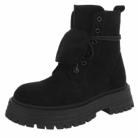 Damen Schnürstiefeletten - black