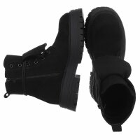 Damen Schnürstiefeletten - black