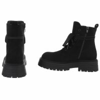 Damen Schnürstiefeletten - black