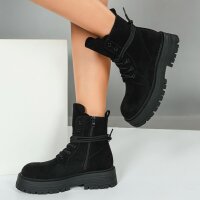 Damen Schnürstiefeletten - black