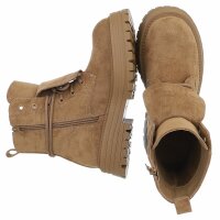 Damen Schnürstiefeletten - khaki