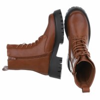 Damen Schnürstiefeletten - camel