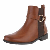 Damen Klassische Stiefeletten - camel