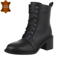 Damen Schnürstiefeletten - black