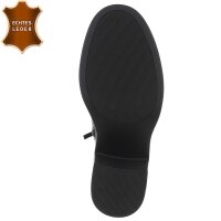 Leder Damen Schnürstiefeletten - black