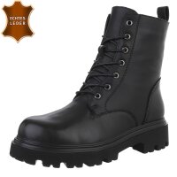 Damen Schnürstiefeletten - black