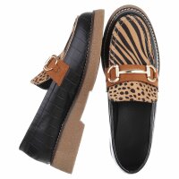 Damen Slipper - zebra