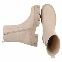 Damen Chelsea Boots - beigepu