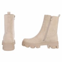 Damen Chelsea Boots - beigepu