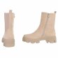 Damen Chelsea Boots - beigesuede