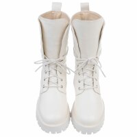 Damen Schnürstiefeletten - white