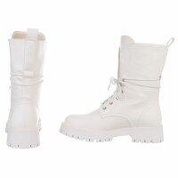 Damen Schnürstiefeletten - white