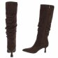 Damen High-Heel Stiefel - brownsuede