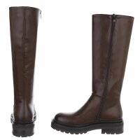 Damen Klassische Stiefel - brownpu