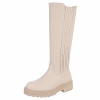 Damen Klassische Stiefel - beigepu