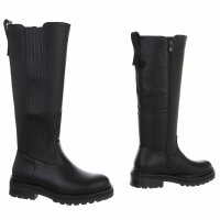 Damen Klassische Stiefel - blackpu