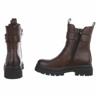 Damen Klassische Stiefeletten - brownpu