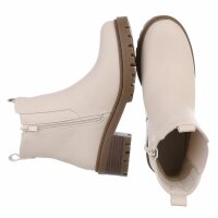 Damen Chelsea Boots - beigepu