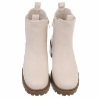 Damen Chelsea Boots - beigepu