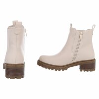 Damen Chelsea Boots - beigepu