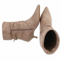 Damen Klassische Stiefeletten - khakisuede