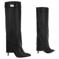 Damen High-Heel Stiefel - blackpu