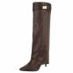 Damen High-Heel Stiefel - brownpu