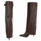 Damen High-Heel Stiefel - brownpu