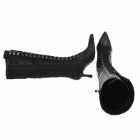 Damen Schnürstiefel - blackpu