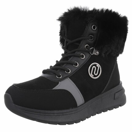 Damen Schnürstiefeletten - black