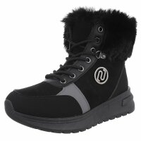 Damen Schnürstiefeletten - black
