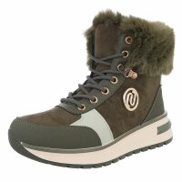 Damen Schnürstiefeletten - green