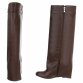 Damen High-Heel Stiefel - brownpu