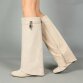 Damen High-Heel Stiefel - beige