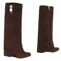 Damen High-Heel Stiefel - brown