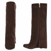 Damen High-Heel Stiefel - brown