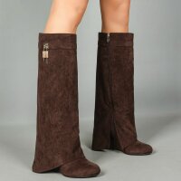 Damen High-Heel Stiefel - brown