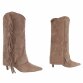 Damen High-Heel Stiefel - khaki